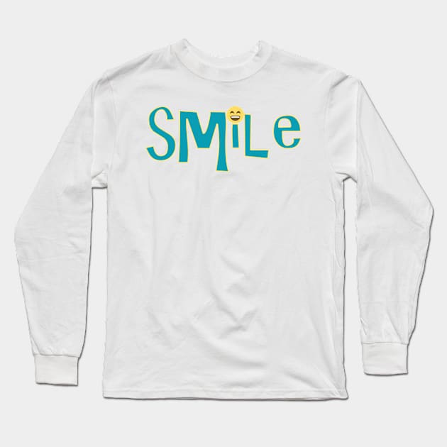 smile Long Sleeve T-Shirt by sarahnash